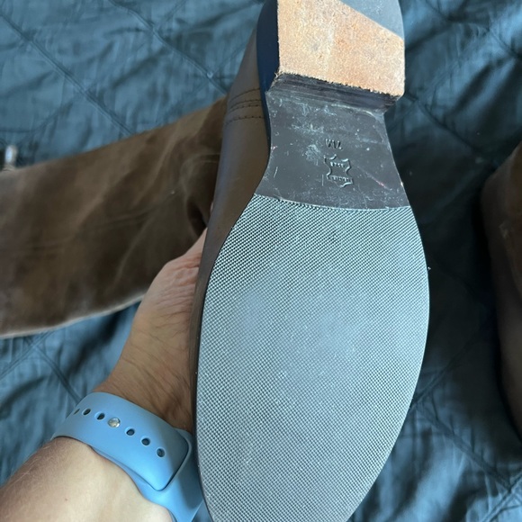 Tory Burch over the knee taupe Suede boots - Picture 3 of 6